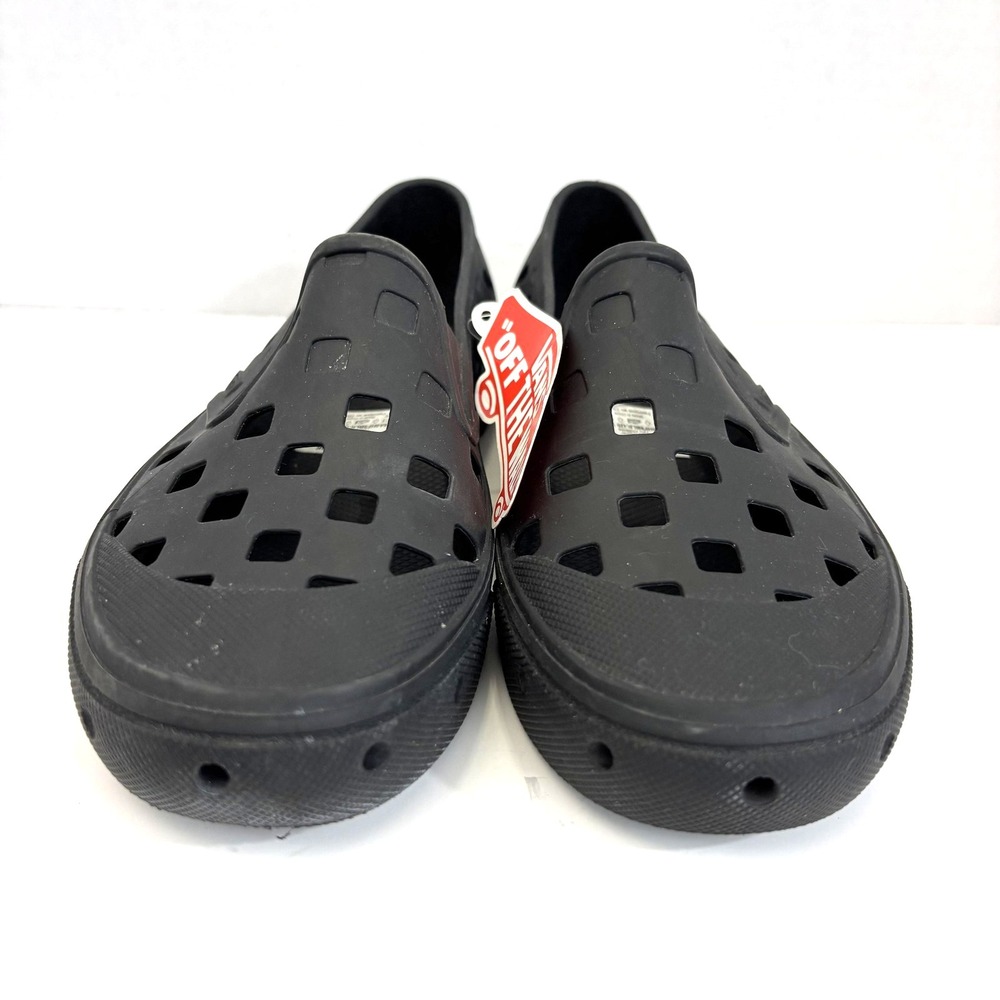 NWT Vans Beach Water Shoes Womens 7.5 Black Ventilated Rubber UA SlipOn TRK - Picture 7 of 9